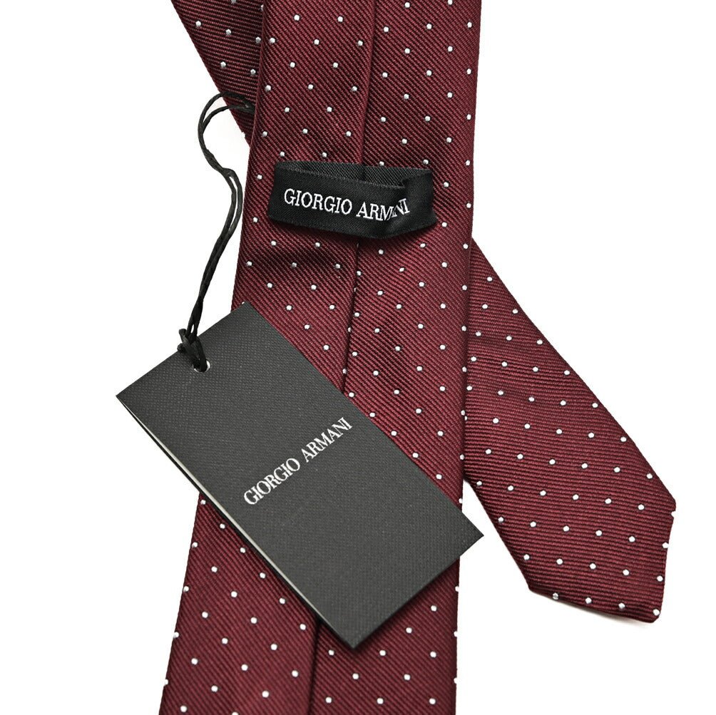 GIORGIO ARMANI シルク100% ドット柄ネクタイ｜434514｜GUARDAROBA MILANO OFFICIAL STORE