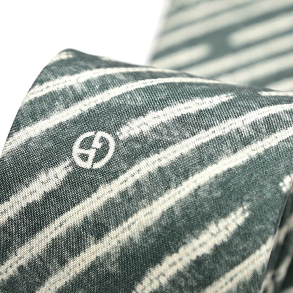 GIORGIO ARMANI シルク100% レジメンタル柄ロゴネクタイ｜434536｜GUARDAROBA MILANO OFFICIAL STORE