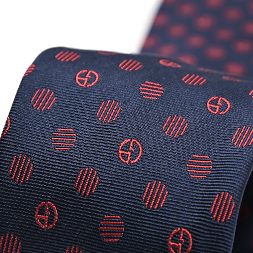 GIORGIO ARMANI シルク100% 小紋柄ロゴネクタイ｜434546｜GUARDAROBA MILANO OFFICIAL STORE