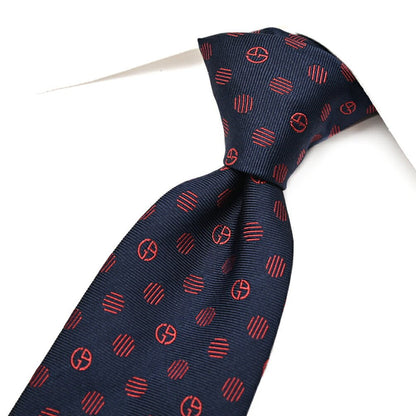 GIORGIO ARMANI シルク100% 小紋柄ロゴネクタイ｜434546｜GUARDAROBA MILANO OFFICIAL STORE