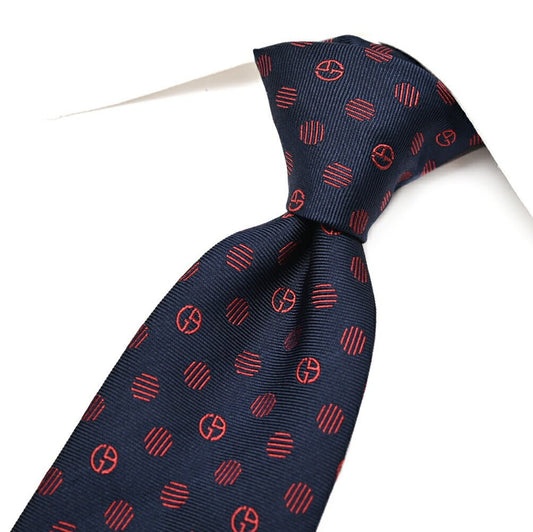 GIORGIO ARMANI シルク100% 小紋柄ロゴネクタイ｜434546｜GUARDAROBA MILANO OFFICIAL STORE