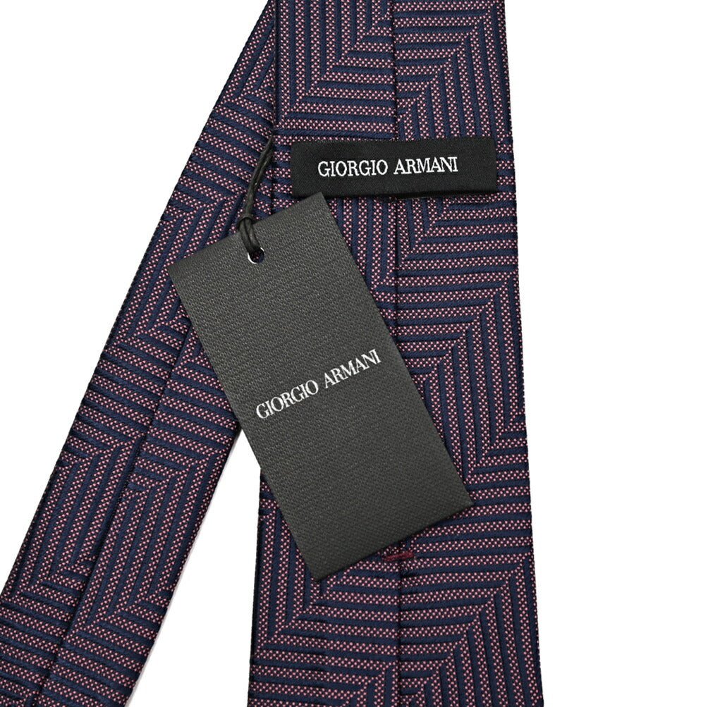 GIORGIO ARMANI シルク100% 幾何柄ネクタイ｜434555｜GUARDAROBA MILANO OFFICIAL STORE