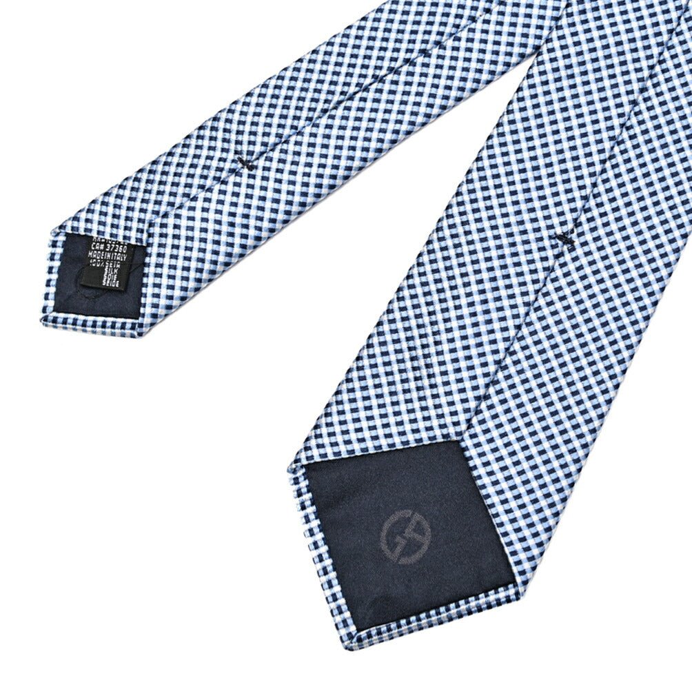 GIORGIO ARMANI シルク100% チェック柄ネクタイ｜434563｜GUARDAROBA MILANO OFFICIAL STORE