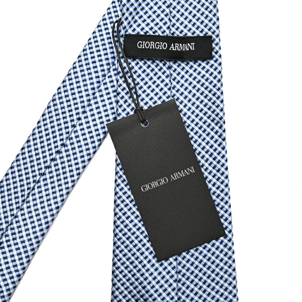 GIORGIO ARMANI シルク100% チェック柄ネクタイ｜434563｜GUARDAROBA MILANO OFFICIAL STORE