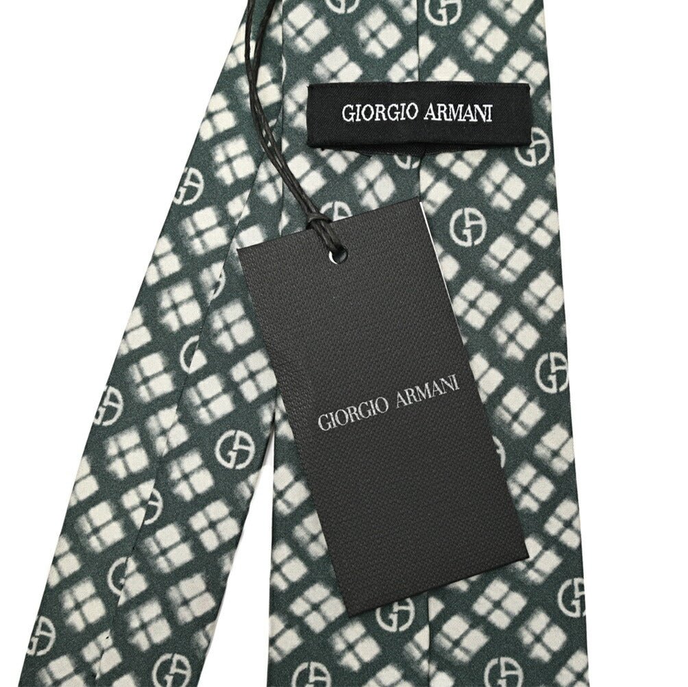 GIORGIO ARMANI シルク100% 総柄ネクタイ ブランドロゴ｜434583｜GUARDAROBA MILANO OFFICIAL STORE