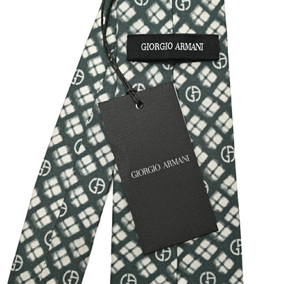 GIORGIO ARMANI シルク100% 総柄ネクタイ ブランドロゴ｜434583｜GUARDAROBA MILANO OFFICIAL STORE