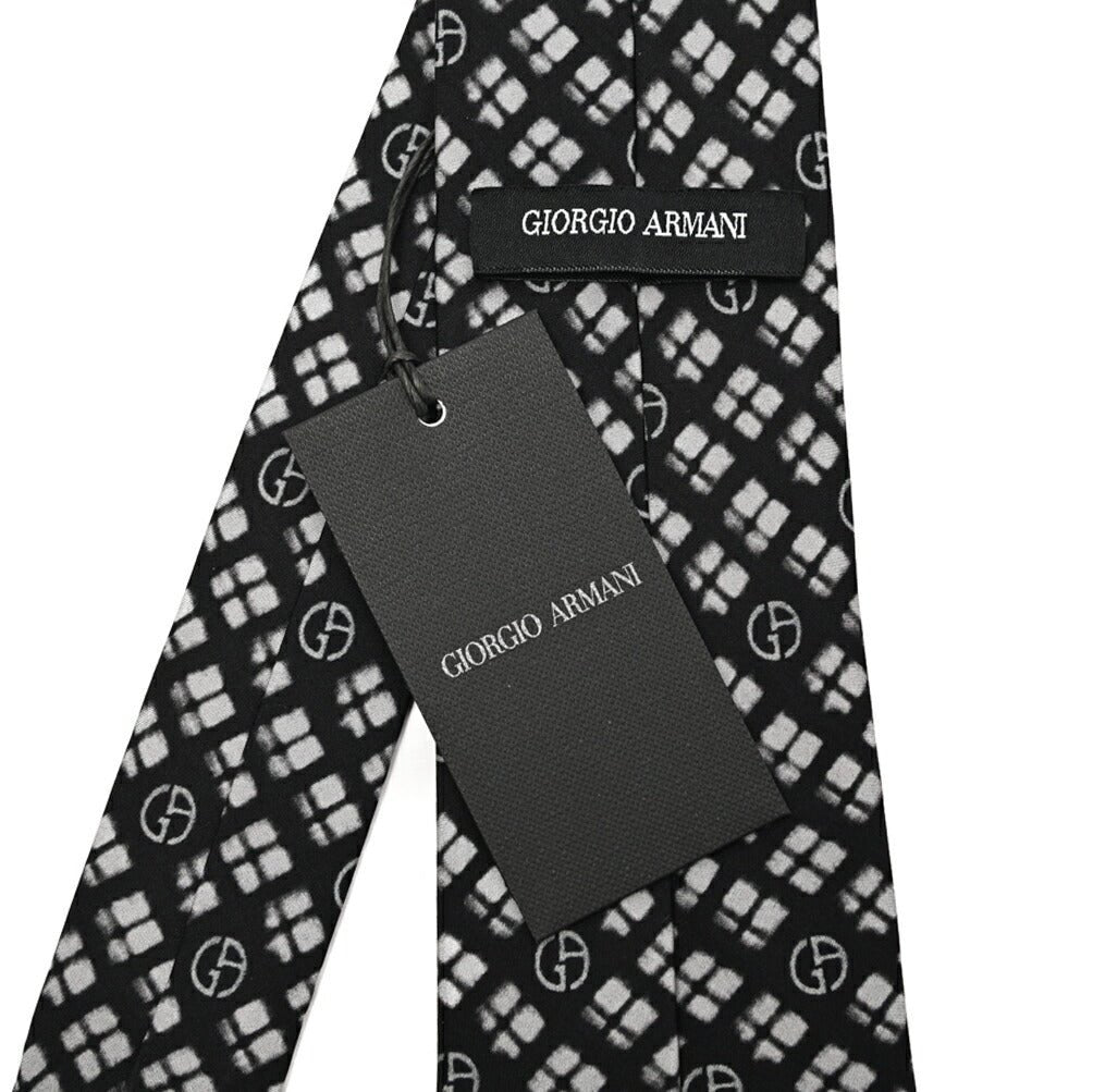 GIORGIO ARMANI ジョルジオアルマーニ / シルク100% 総柄ネクタイ