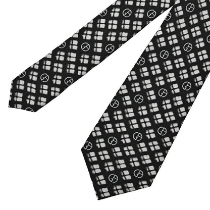 GIORGIO ARMANI シルク100% 総柄ネクタイ ブランドロゴ｜434591｜GUARDAROBA MILANO OFFICIAL STORE