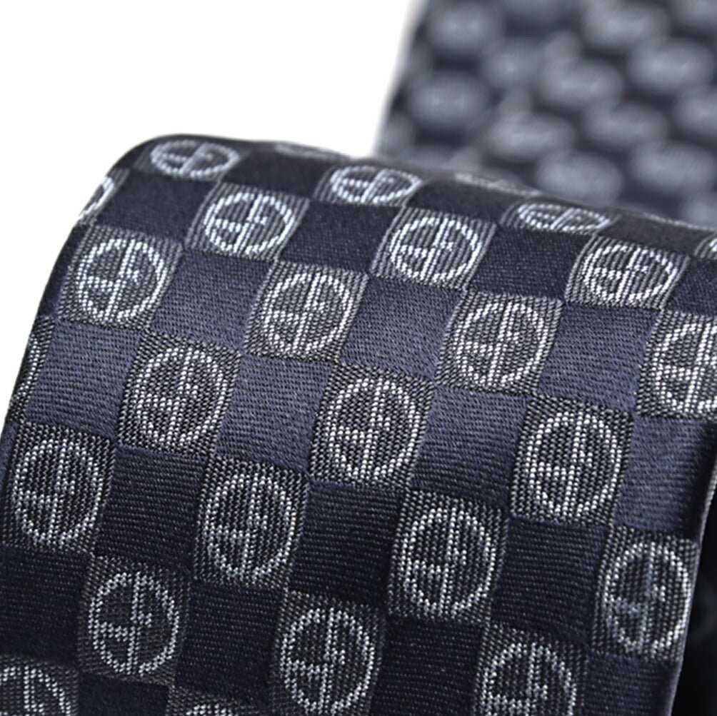 GIORGIO ARMANI シルク100% 小紋柄ロゴネクタイ｜434598｜GUARDAROBA MILANO OFFICIAL STORE