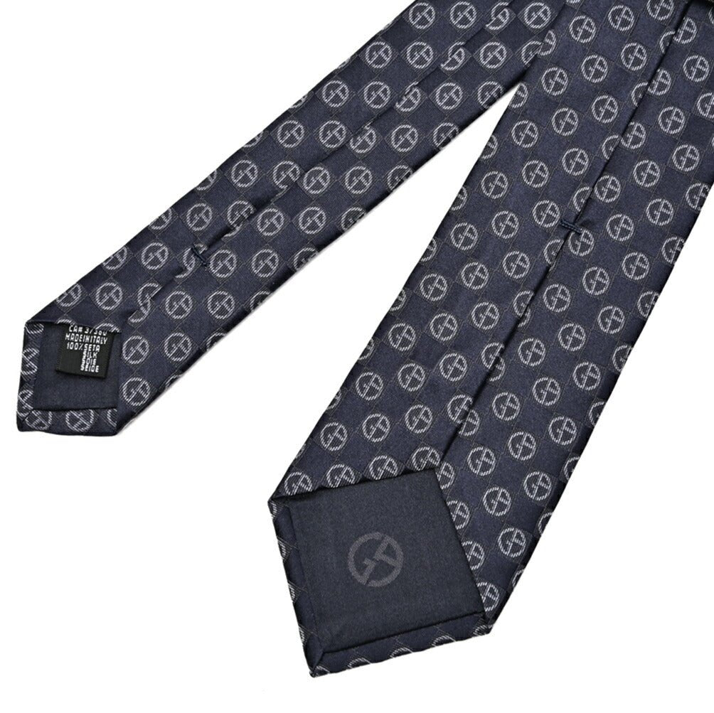 GIORGIO ARMANI シルク100% 小紋柄ロゴネクタイ｜434598｜GUARDAROBA MILANO OFFICIAL STORE