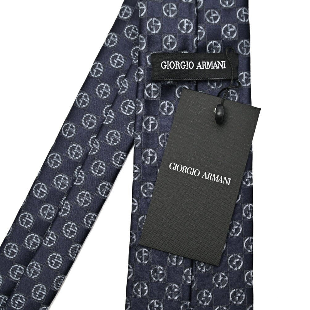 GIORGIO ARMANI シルク100% 小紋柄ロゴネクタイ｜434598｜GUARDAROBA MILANO OFFICIAL STORE
