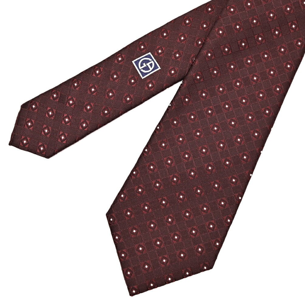 GIORGIO ARMANI シルク100% 幾何柄ネクタイ｜434642｜GUARDAROBA MILANO OFFICIAL STORE