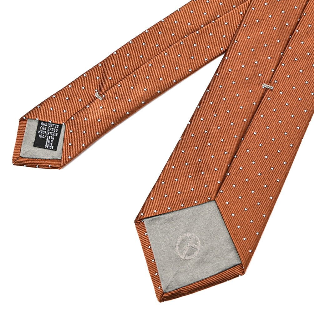 GIORGIO ARMANI シルク100% ドット柄ネクタイ｜434646｜GUARDAROBA MILANO OFFICIAL STORE