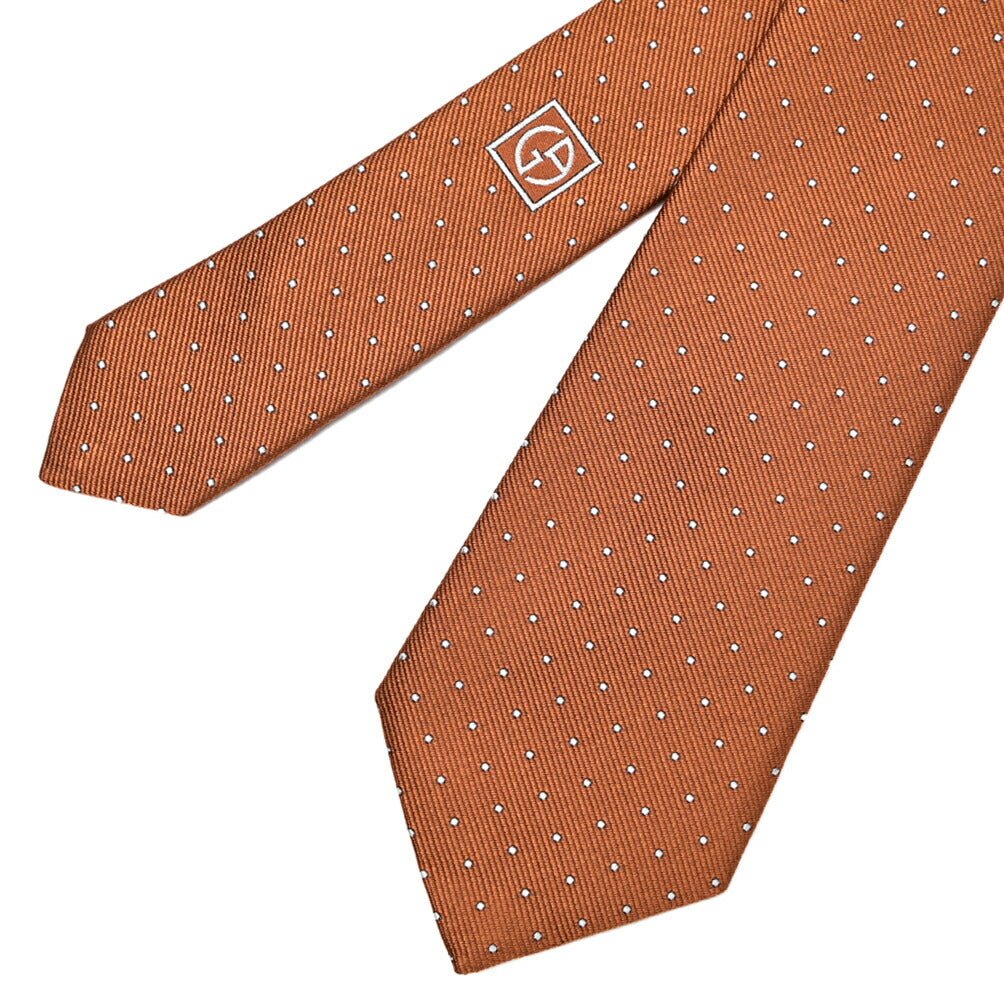 GIORGIO ARMANI シルク100% ドット柄ネクタイ｜434646｜GUARDAROBA MILANO OFFICIAL STORE