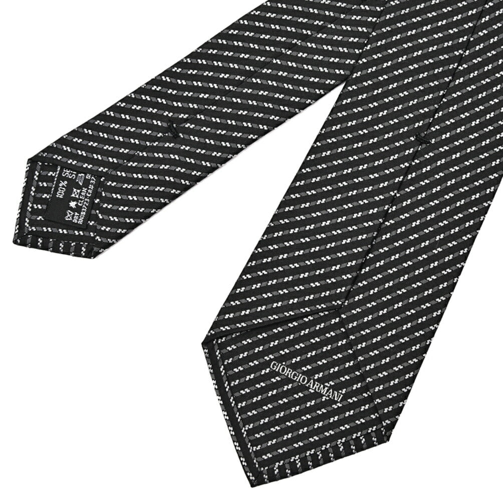 GIORGIO ARMANI シルク100% レジメンタル柄ネクタイ｜434654｜GUARDAROBA MILANO OFFICIAL STORE