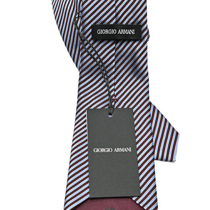 GIORGIO ARMANI シルク100% レジメンタル柄ネクタイ｜434655｜GUARDAROBA MILANO OFFICIAL STORE