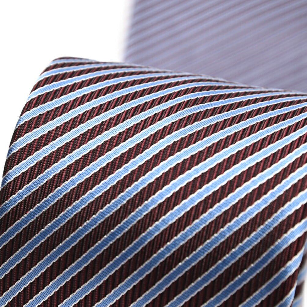 GIORGIO ARMANI シルク100% レジメンタル柄ネクタイ｜434655｜GUARDAROBA MILANO OFFICIAL STORE