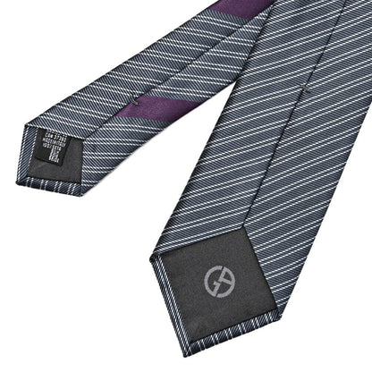 GIORGIO ARMANI シルク100% レジメンタル柄ネクタイ｜434660｜GUARDAROBA MILANO OFFICIAL STORE