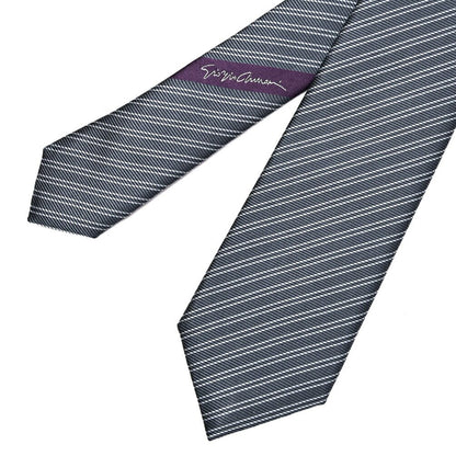 GIORGIO ARMANI シルク100% レジメンタル柄ネクタイ｜434660｜GUARDAROBA MILANO OFFICIAL STORE