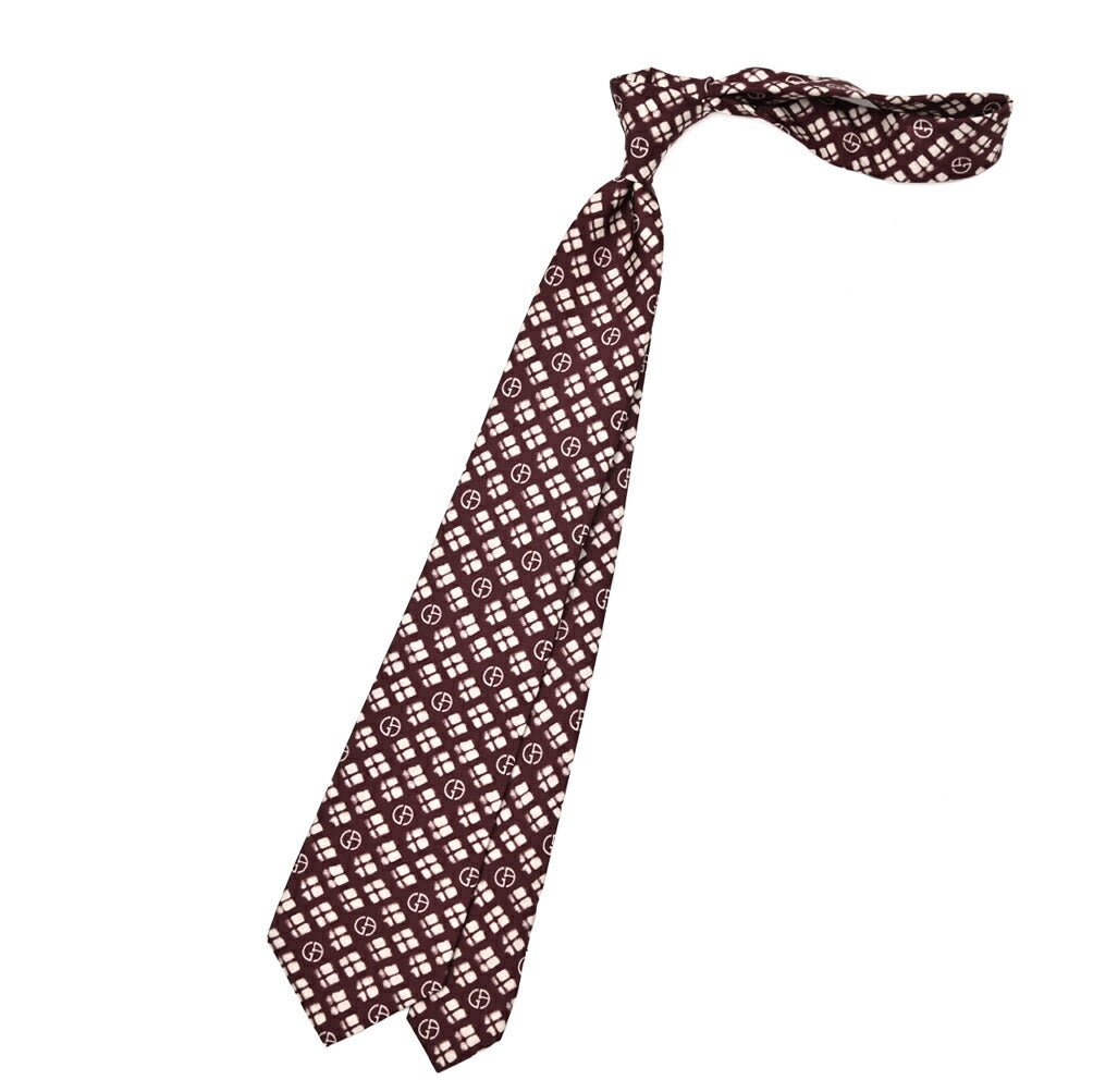GIORGIO ARMANI シルク100% 総柄ロゴネクタイ｜434662｜GUARDAROBA MILANO OFFICIAL STORE