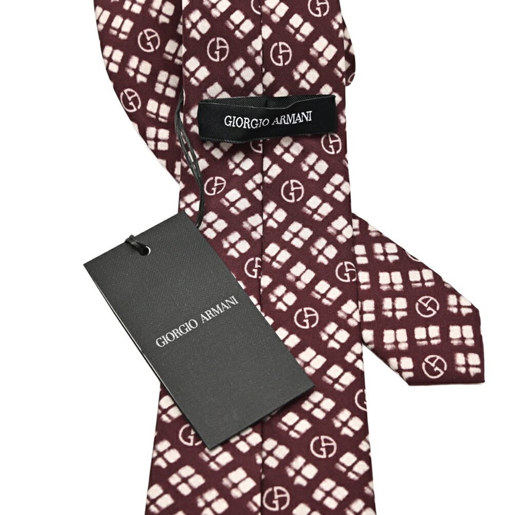 GIORGIO ARMANI シルク100% 総柄ロゴネクタイ｜434662｜GUARDAROBA MILANO OFFICIAL STORE