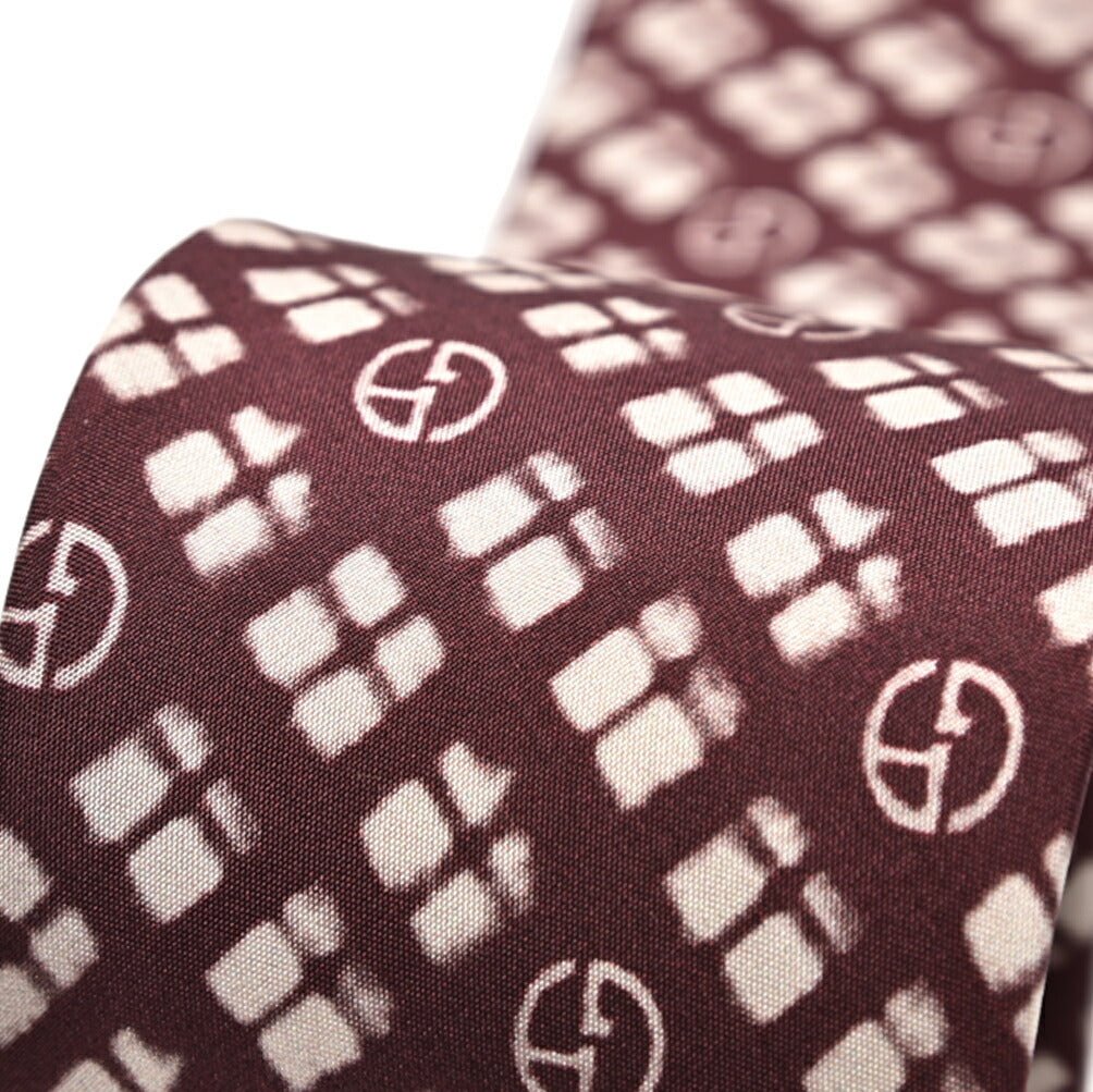 GIORGIO ARMANI シルク100% 総柄ロゴネクタイ｜434662｜GUARDAROBA MILANO OFFICIAL STORE