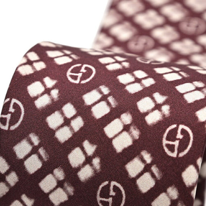 GIORGIO ARMANI シルク100% 総柄ロゴネクタイ｜434662｜GUARDAROBA MILANO OFFICIAL STORE