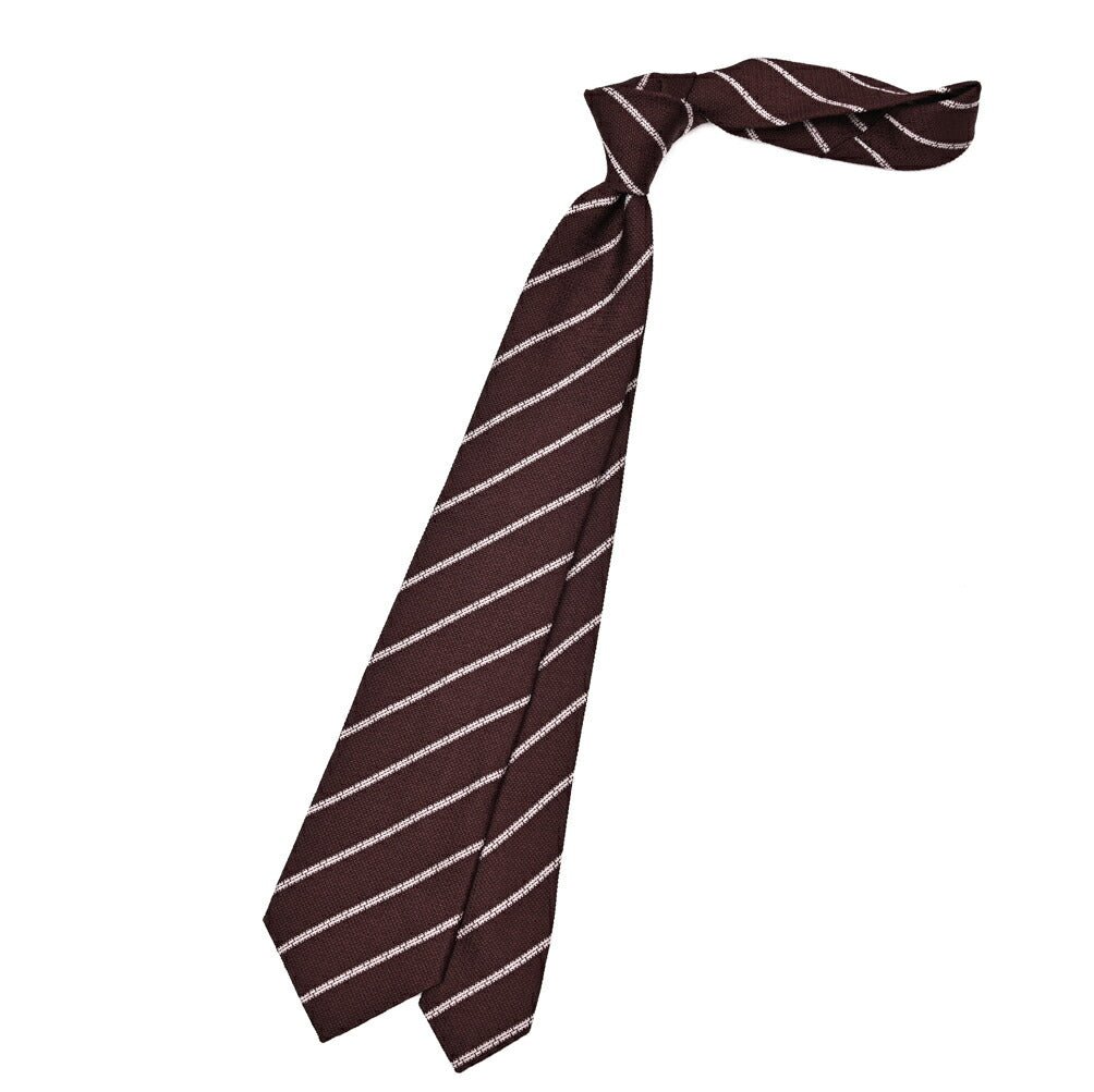 GIORGIO ARMANI シルク100% レジメンタル柄ネクタイ｜434664｜GUARDAROBA MILANO OFFICIAL STORE