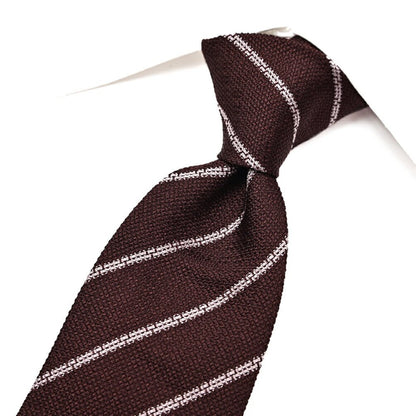 GIORGIO ARMANI シルク100% レジメンタル柄ネクタイ｜434664｜GUARDAROBA MILANO OFFICIAL STORE