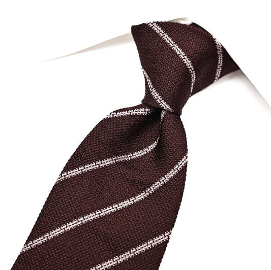 GIORGIO ARMANI シルク100% レジメンタル柄ネクタイ｜434664｜GUARDAROBA MILANO OFFICIAL STORE