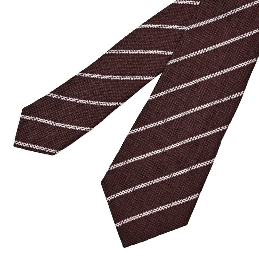 GIORGIO ARMANI シルク100% レジメンタル柄ネクタイ｜434664｜GUARDAROBA MILANO OFFICIAL STORE