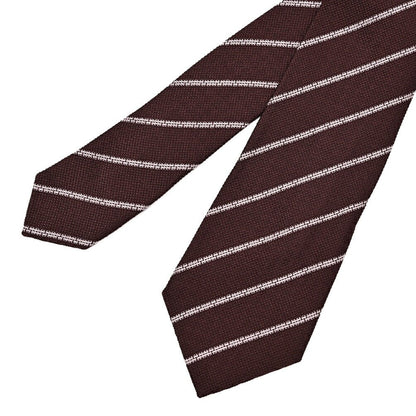 GIORGIO ARMANI シルク100% レジメンタル柄ネクタイ｜434664｜GUARDAROBA MILANO OFFICIAL STORE