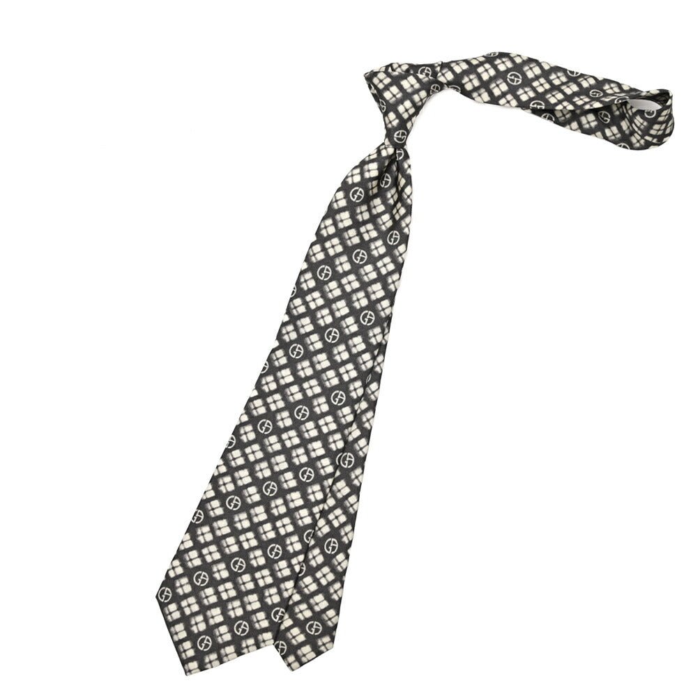 GIORGIO ARMANI シルク100% 総柄ロゴネクタイ｜434669｜GUARDAROBA MILANO OFFICIAL STORE