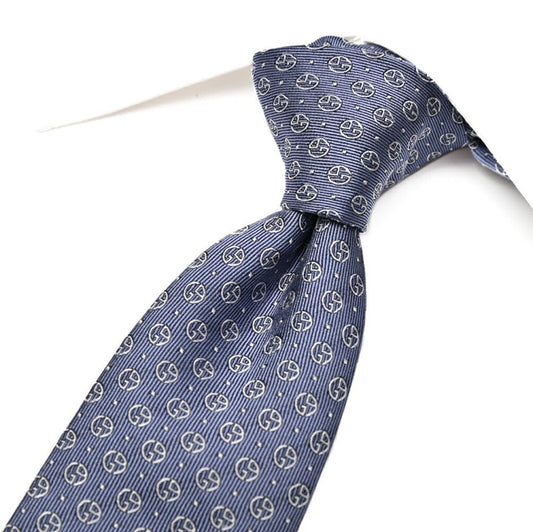 GIORGIO ARMANI シルク100% 小紋柄ロゴネクタイ｜434672｜GUARDAROBA MILANO OFFICIAL STORE