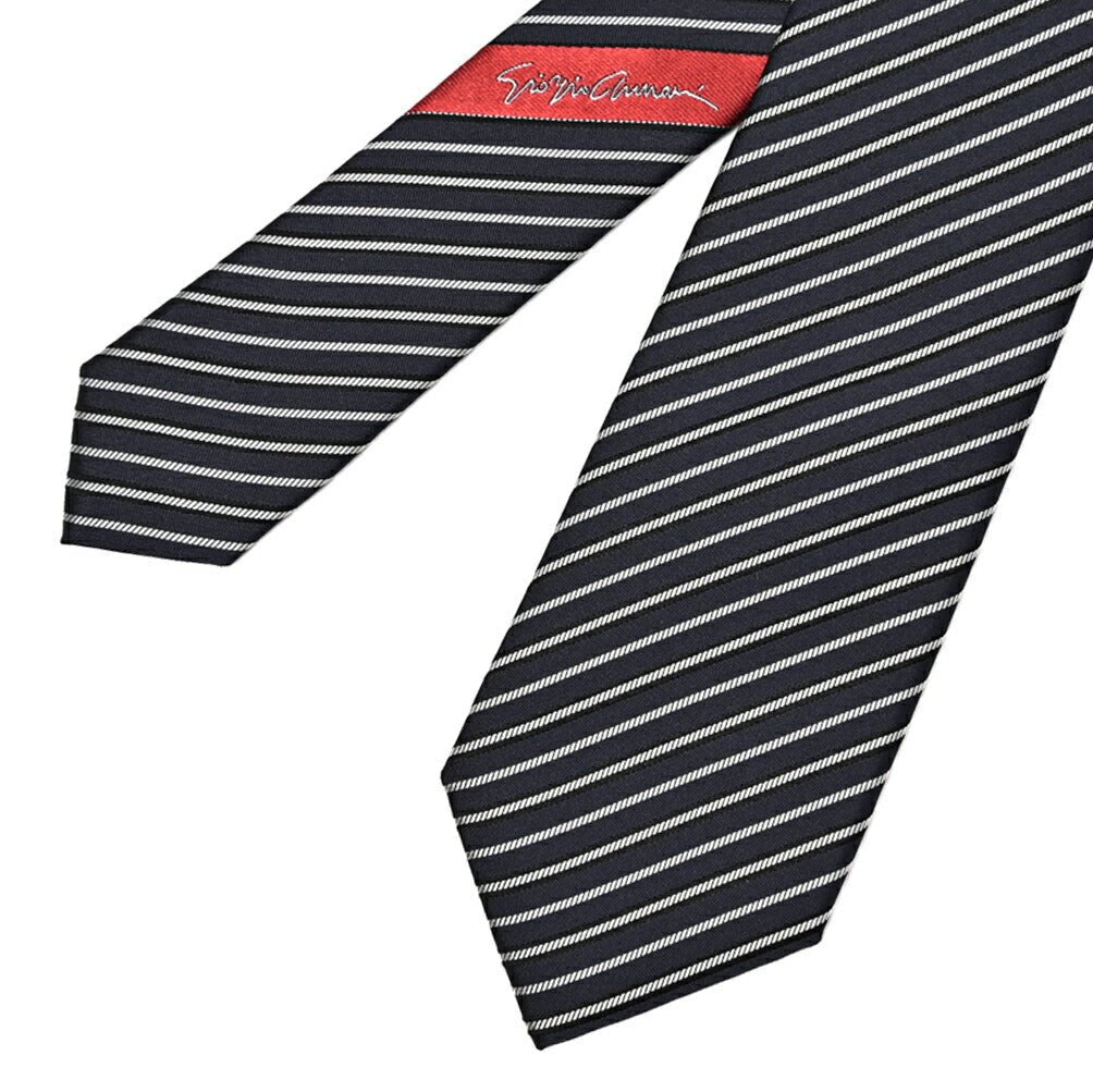 GIORGIO ARMANI シルク100% レジメンタル柄ネクタイ｜434676｜GUARDAROBA MILANO OFFICIAL STORE