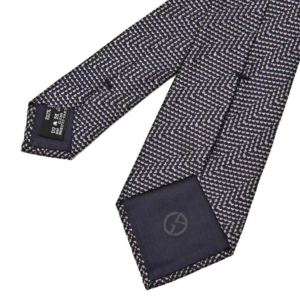 GIORGIO ARMANI シルク100% レジメンタル柄ネクタイ ワイドタイ｜434677｜GUARDAROBA MILANO OFFICIAL STORE