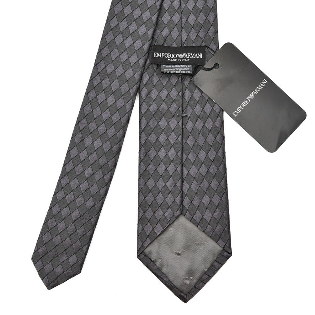 GIORGIO ARMANI ポリエステルシルク アーガイルチェックネクタイ｜402214｜GUARDAROBA MILANO OFFICIAL STORE