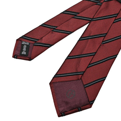 GIORGIO ARMANI コットン混シルク レジメンタル柄ネクタイ｜434630｜GUARDAROBA MILANO OFFICIAL STORE