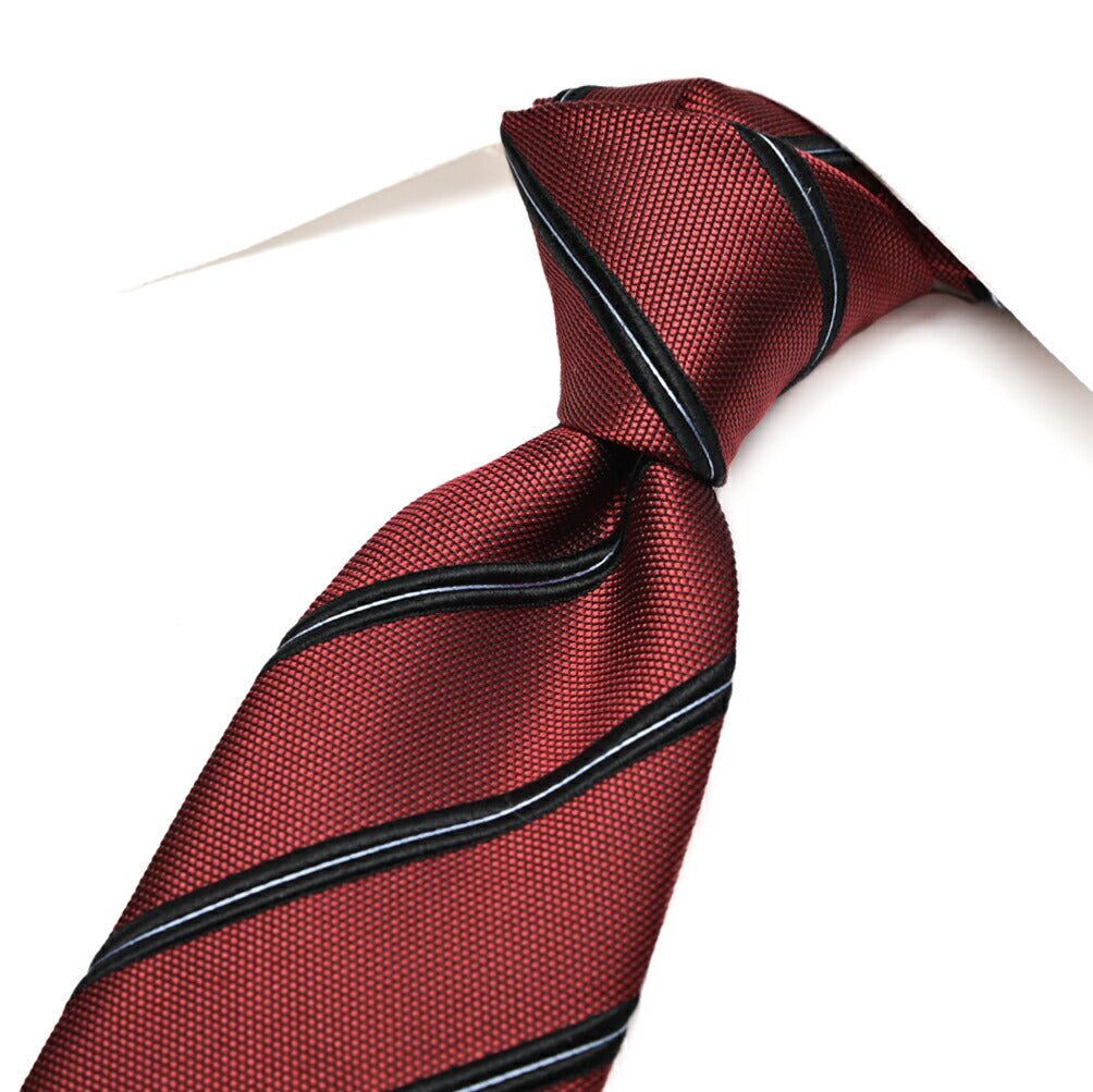 GIORGIO ARMANI コットン混シルク レジメンタル柄ネクタイ｜434630｜GUARDAROBA MILANO OFFICIAL STORE