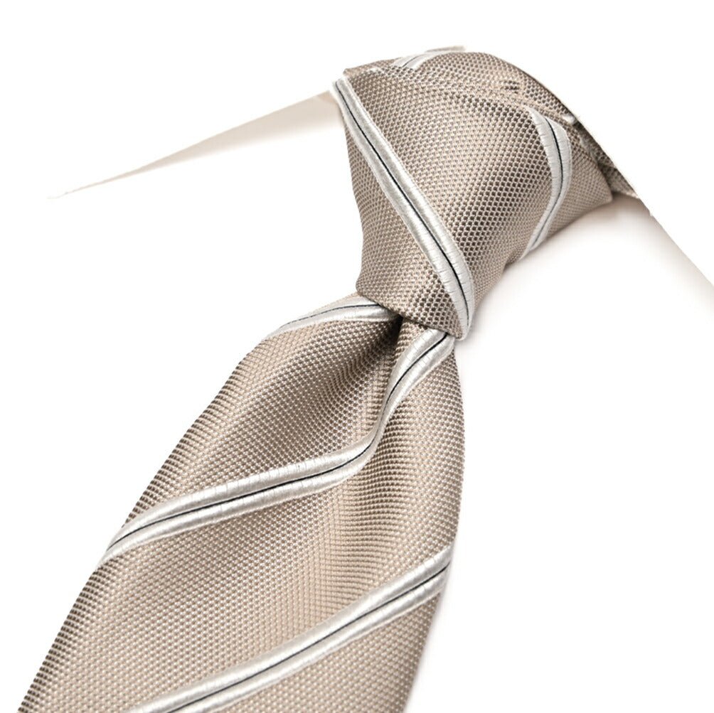 GIORGIO ARMANI コットン混シルク レジメンタル柄ネクタイ｜434632｜GUARDAROBA MILANO OFFICIAL STORE
