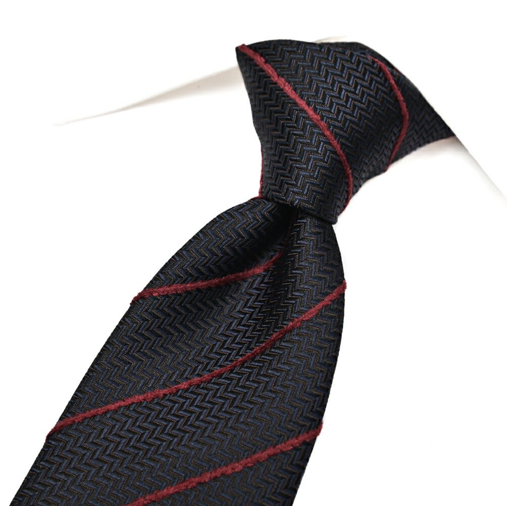 GIORGIO ARMANI シルク混 レジメンタル柄ネクタイ｜434667｜GUARDAROBA MILANO OFFICIAL STORE