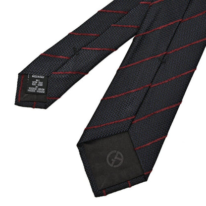 GIORGIO ARMANI シルク混 レジメンタル柄ネクタイ｜434667｜GUARDAROBA MILANO OFFICIAL STORE
