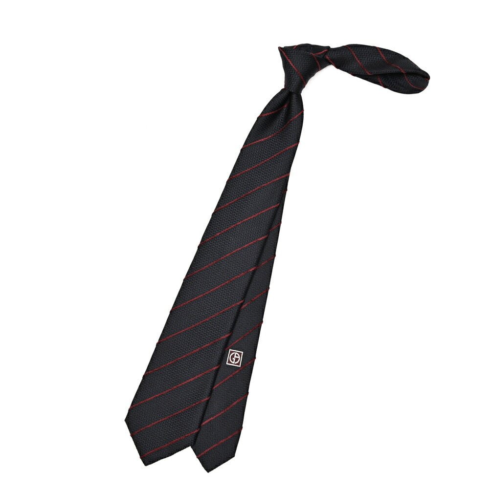 GIORGIO ARMANI シルク混 レジメンタル柄ネクタイ｜434667｜GUARDAROBA MILANO OFFICIAL STORE
