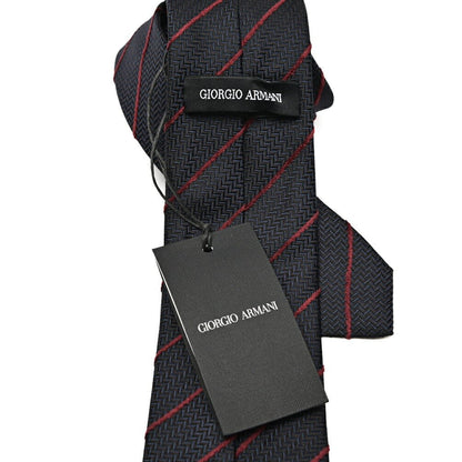 GIORGIO ARMANI シルク混 レジメンタル柄ネクタイ｜434667｜GUARDAROBA MILANO OFFICIAL STORE