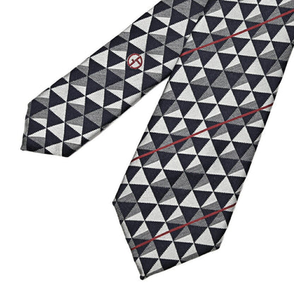 GIORGIO ARMANI ウール混シルク 幾何柄ネクタイ｜434678｜GUARDAROBA MILANO OFFICIAL STORE