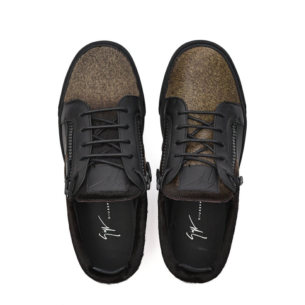 GIUSEPPE ZANOTTI ローカットハラコレザースニーカー｜426039 - 42｜GUARDAROBA MILANO OFFICIAL STORE