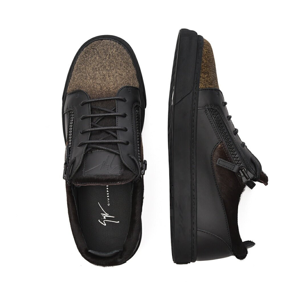 GIUSEPPE ZANOTTI ローカットハラコレザースニーカー｜426039 - 42｜GUARDAROBA MILANO OFFICIAL STORE