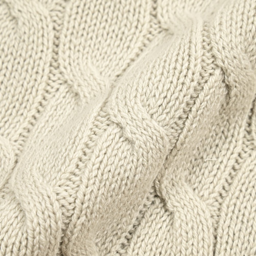 秋冬先行セール｜GRAN SASSO ヴァージンウール100% ケーブル編みタートルネックニットセーター｜415124-A-46｜GUARDAROBA MILANO OFFICIAL STORE