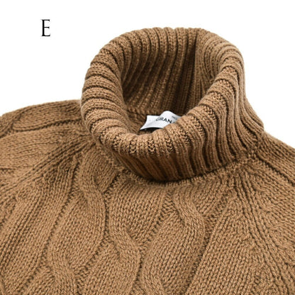 秋冬先行セール｜GRAN SASSO ヴァージンウール100% ケーブル編みタートルネックニットセーター｜415124-A-46｜GUARDAROBA MILANO OFFICIAL STORE