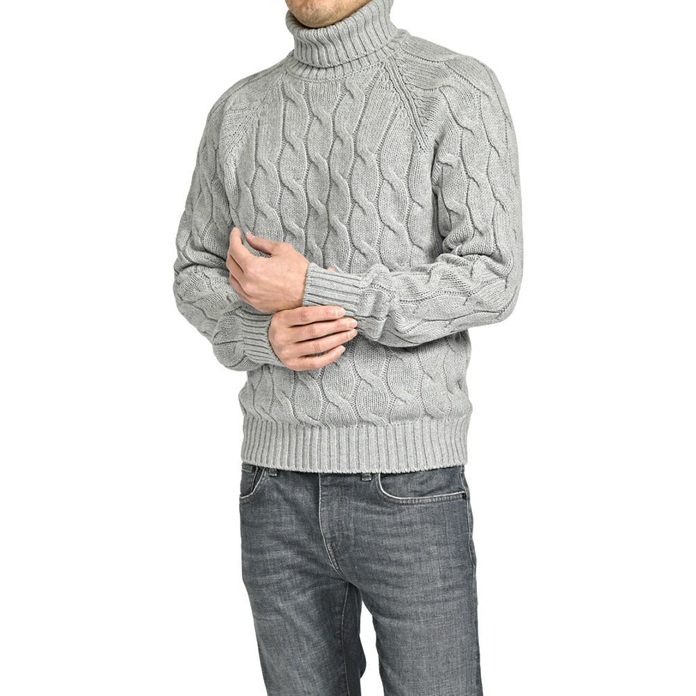 SALE｜GRAN SASSO グランサッソ / ヴァージンウール100% ケーブル編み